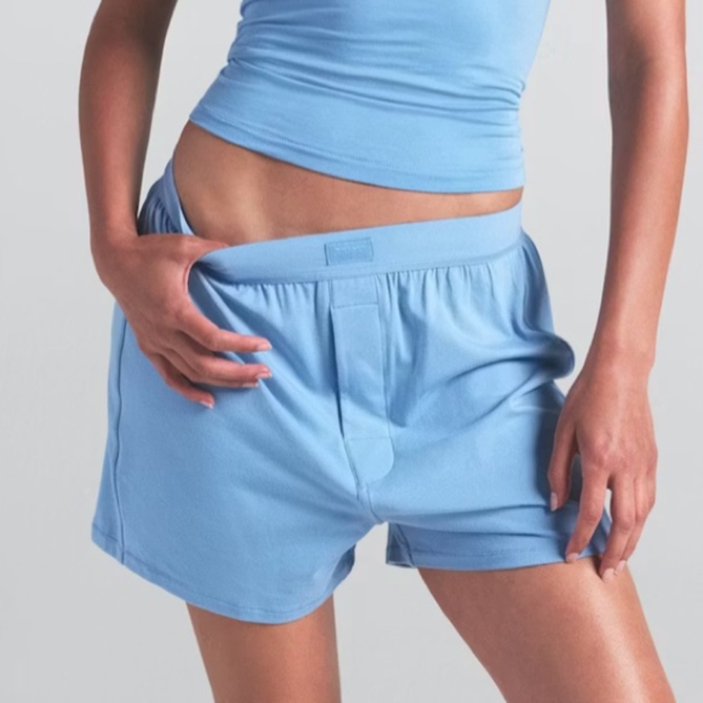 SKIMS Boyfriend Loose Boxer in Marina Size XS